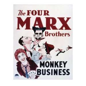 com Monkey Business, Groucho Marx, Chico Marx, Harpo Marx, Zeppo Marx 