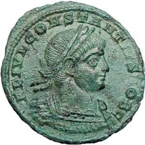 CONSTANTIUS II 337AD Authentic Ancient Roman Coin Legions Standards 
