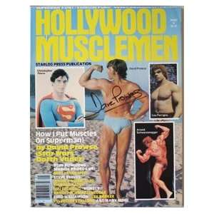David Prowse Autograph On Cover Of Muscle Men Magazine 1979