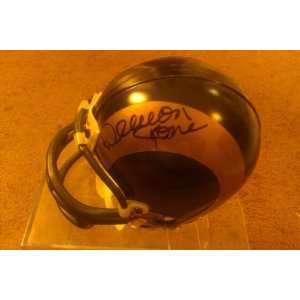 Deacon Jones Signed St. Louis Rams Mini Helmet
