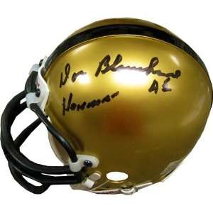  Doc Blanchard Autograhed / Signed Army Mini Helmet Sports 