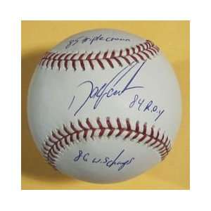 Dwight Gooden Autographed/Hand Signed MLB Baseball w/3 inscriptions