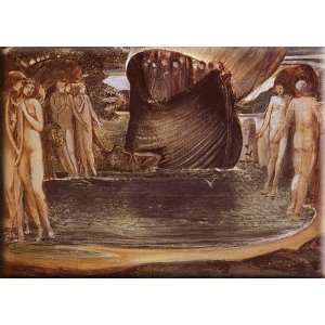 Design For The Sirens 30x21 Streched Canvas Art by Burne Jones, Edward