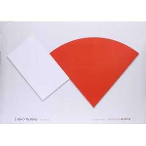 Red Curve with White Panel by Ellsworth Kelly. Size 39.25 