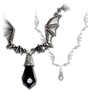  Elviras Tryst Bat Wings of Flight Alchemy Gothic Necklace 