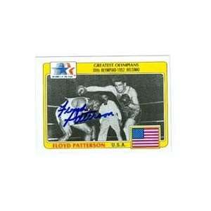 Floyd Patterson autographed Boxing trading card