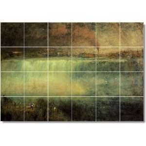 George Inness Waterfalls Bathroom Tile Mural 20  48x72 using (24 