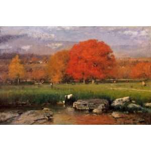 Hand Made Oil Reproduction   George Inness   24 x 16 inches   Morning 