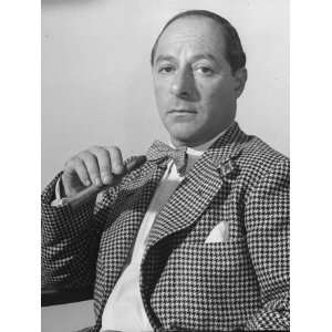  Comedian George Jessel, Wearing Houndstooth Jacket and Bow 