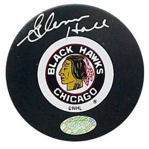 Glenn Hall Chicago Blackhawks Autographed Hockey Puck
