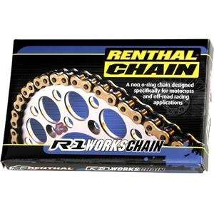  Renthal 520 R1 Works Chain   114/Gold Automotive