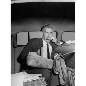 Progressive Party Candidate Henry A. Wallace Eating His Lunch in the 