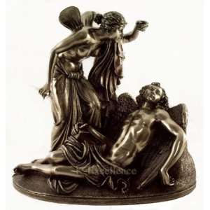 EROS (Cupid) & PSYCHE by Reinhold Begas (1831 1911) Bronze Powder Cast 
