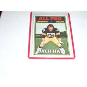 Jack Ham 1974 Topps football trading card #137 Pittsburgh Steelers