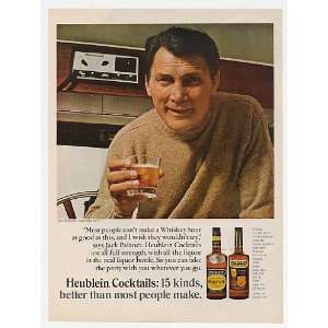  1967 Jack Palance Photo Heublein Cocktails Print Ad (22411 