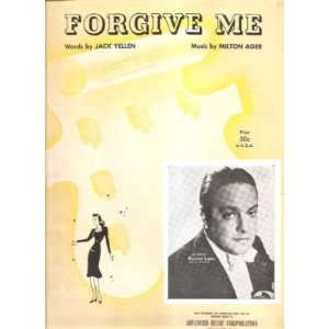  Sheet Music Forgive Me Vincent Lopez 196 