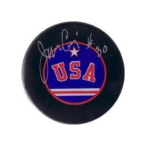 Jim Craig Autographed Puck