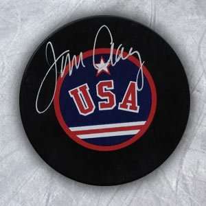 JIM CRAIG 1980 Olympic SIGNED Team USA Puck