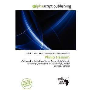   Hanson (9786200898395) Frederic P. Miller, Agnes F. Vandome, John