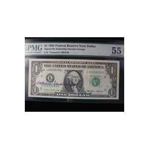  Signed Ortega, Katherine Davalos $1 1985 Federal Reserve 
