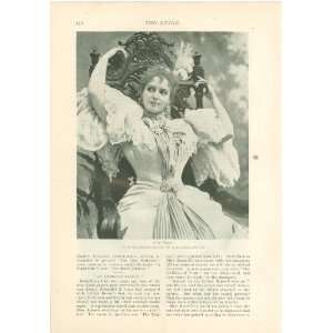  1896 Print Actress Lillian Russell 