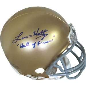 Lou Holtz Hall of Fame Autographed University of Notre Damn Fighting 