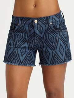 For All Mankind   Carlie Diamond Print Cut Off Shorts