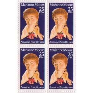 Marianne Moore Set of 4 x 25 Cent US Postage Stamps NEW Scot 2449