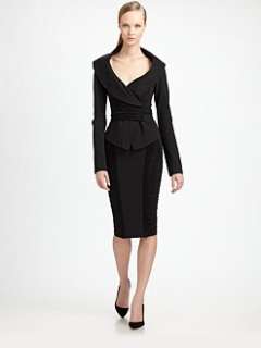 Donna Karan   Jersey Off The Shoulder Jacket