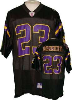   Vikings Mens NFL Football Jersey Michael Bennett #23 Black Clothing