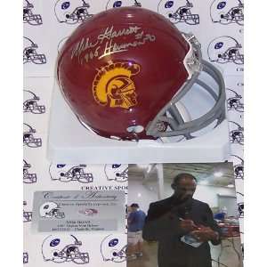  Mike Garrett Hand Signed USC Trojans Mini Helmet Sports 