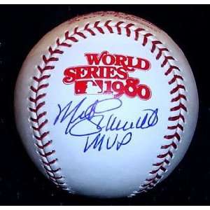 Mike Schmidt Signed Baseball   1980 World Series