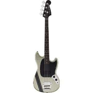  Fender 301082517 Squier Mikey Way Mustang Bass Silver 