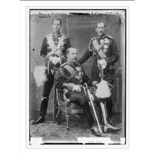   Photo (M) Prince Andreas, Nicholas, and King Constantinos of Greece