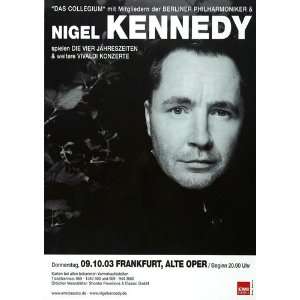 Nigel Kennedy   East Meets East 2003   CONCERT   POSTER from GERMANY