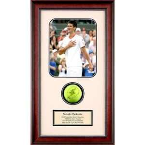 Novak Djokovic Autographed Ball Memorabilia