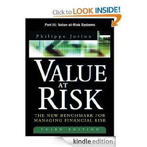   III   Value at Risk Systems Jorion, Philippe  Kindle