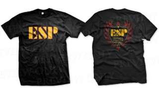 ESP Guitar Bass Music Rock Band Black T Shirt S M L XL 2XL 3XL