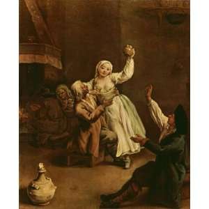 FRAMED oil paintings   Pietro Longhi   24 x 30 inches   happy couple 