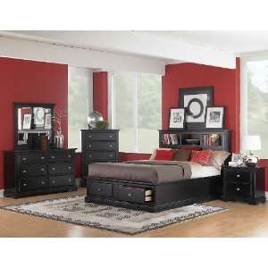 Homelegance Preston Eastern King Bed, Night Stand, Dresser, Mirror and 