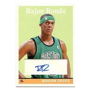 Rajon Rondo Autographed 2008 2009 Topps Card   Signed NBA Basketball 