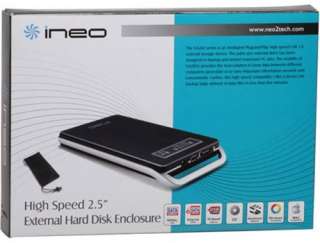 iNeo 500GB Ultra Slim USB2.0 External Pocket Hard Drive  