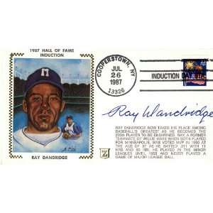 Ray Dandridge Autographed 1987 Hall of Fame Induction Cache