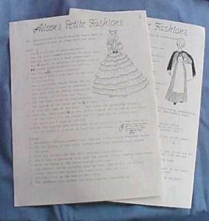 these designs were originally drafted by aileen s petite fashions