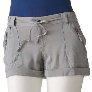 Hang Ten Cuffed Challis Shortie Shorts