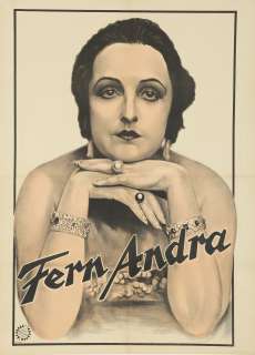   Vintage Poster Fern Andra Silent Film Actress 1920s Reinhardt German
