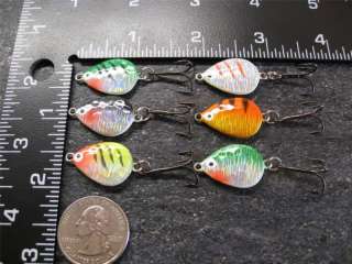 LOT OF 6 ICE FISHING JIGS   LURES   LURE   JIG  