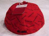Mitchell & Ness Logo Red Fitted Cap Size 8  