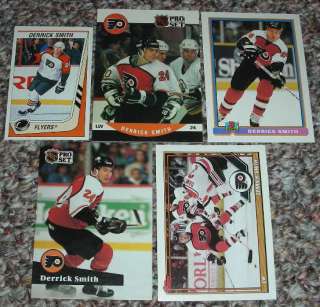 Derrick Smith 5 card lot Philadelphia Flyers NHL Hockey  