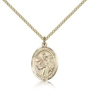 Gold Filled St. Saint Januarius Medal Pendant 3/4 x 1/2 Inches 8351GF 